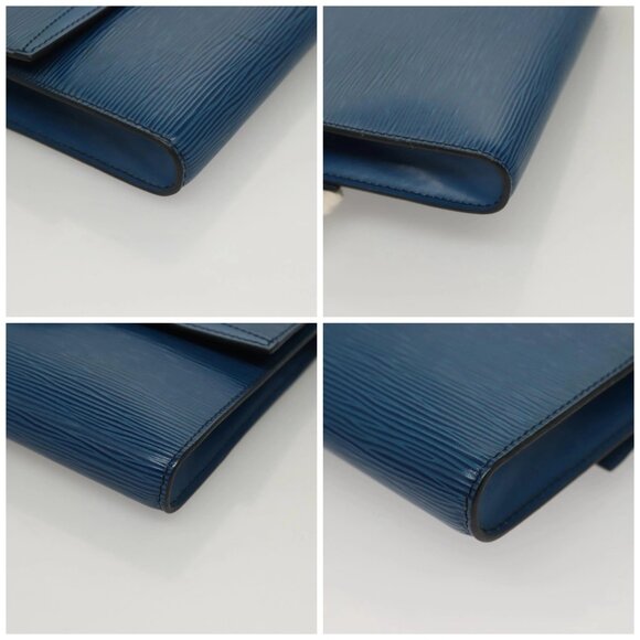 LOUIS VUITTON Epi Pochette Arche Shoulder Bag Blue - Picture 16 of 16